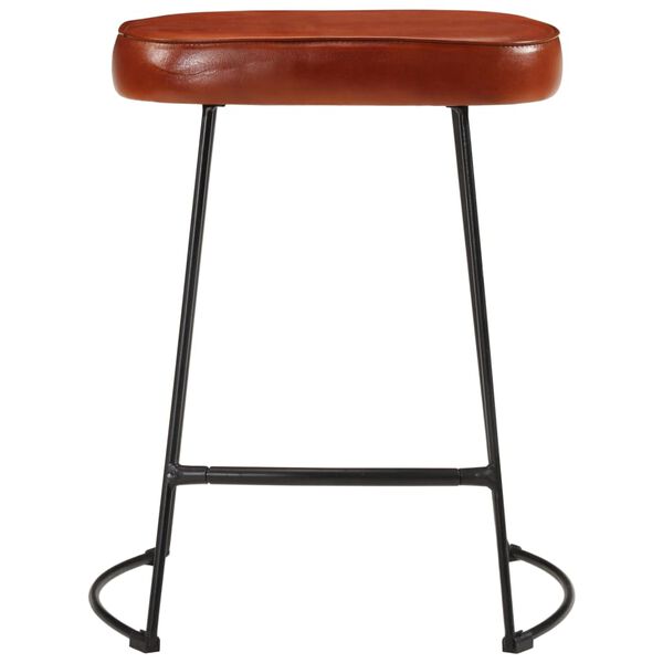 vidaXL Tabourets de bar lot de 2 marron fonc&eacute; 40x29,5x53 cm