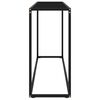 vidaXL Table console Noir 120x35x75 cm Verre trempé