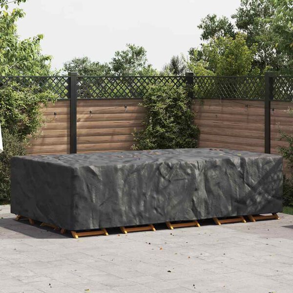 vidaXL Housse pour mobilier d'ext&eacute;rieur Noir 315 x 180 x 74 cm 420D
