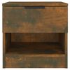vidaXL Tables de chevet 2 pcs Ch&ecirc;ne fum&eacute; Bois d'ing&eacute;nierie