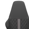 vidaXL Chaise de jeu Noir et gris Similicuir