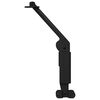 vidaXL Charni&egrave;re de support de couvercle 12 pcs Noir 192 x 32 x 50 mm