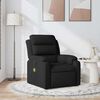 vidaXL Fauteuil de massage inclinable Noir Tissu