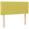 vidaXL T&ecirc;te de lit &agrave; LED Vert 100x5x78/88 cm Tissu