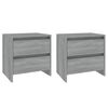 vidaXL Tables de chevet 2 pcs sonoma gris 45x34,5x44,5 cm