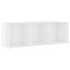 vidaXL Ensemble de meubles TV 4 pcs Blanc brillant Bois d'ing&eacute;nierie