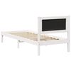 vidaXL Cadre de lit avec t&ecirc;te de lit Gris clair 80 x 200 cm Pin massif