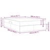 vidaXL Lit avec rangement et matelas Cappuccino 140 x 200 cm