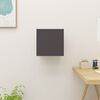 vidaXL Meuble TV mural Gris brillant 30,5x30x30 cm