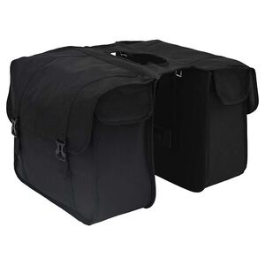 vidaXL Sac &agrave; v&eacute;lo Noir 40 x 18,5 x 35 cm Polyester