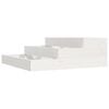 vidaXL Jardini&egrave;re Blanc 78x78x27 cm Bois massif de pin