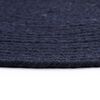 vidaXL Napperons 4 pcs Bleu marine Plain 38 cm Rond Coton