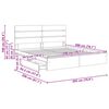 vidaXL Lit de Rangement Gris b&eacute;ton 200 x 200 cm Bois d'ing&eacute;nierie
