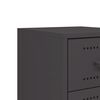 vidaXL Tables de chevet 2 pcs noir 36x39x60,5 cm acier