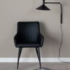 Venture Home Chaises &agrave; manger lot de 2 Comfort aspect cuir noir
