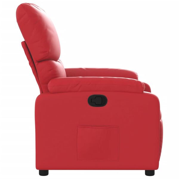 vidaXL Fauteuil inclinable Rouge Similicuir