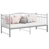 vidaXL Cadre de canap&eacute;-lit extensible sans matelas gris m&eacute;tal 90x200cm