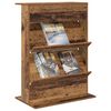 vidaXL &Eacute;tag&egrave;re &agrave; magazines avec &eacute;tag&egrave;re Bois ancien 70 x 41 x 96 cm