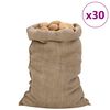 vidaXL Sacs en jute 30 pcs 60x105 cm 100 % jute 340 g/m&sup2;