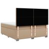 vidaXL Sommier &agrave; lattes de lit avec matelas Cappuccino 180x200 cm