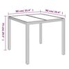vidaXL Ensemble &agrave; manger de jardin avec coussins 3 pcs Noir