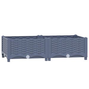 vidaXL Lit sur&eacute;lev&eacute; 80x40x23 cm Polypropyl&egrave;ne