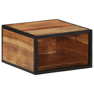 vidaXL Table de chevet murale 35x35x20 cm bois massif d'acacia