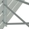 vidaXL Lit sur&eacute;lev&eacute; de jardin Acier galvanis&eacute; 480x80x45 cm Gris