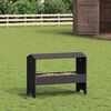vidaXL Trough d'alimentation pour le b&eacute;tail Noir 79 x 35 x 62 cm