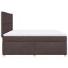 vidaXL Sommier &agrave; lattes de lit avec matelas Marron fonc&eacute; 180x200 cm
