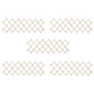vidaXL Clôture à treillis 5 pcs Bois de sapin 180x60 cm