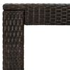 vidaXL Ensemble de bar de jardin avec coussins 7 pcs marron poly rotin
