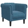 vidaXL Ensemble de canap&eacute;s 3 pcs bleu velours