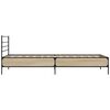 vidaXL Cadre de lit sans matelas ch&ecirc;ne sonoma 90x200 cm