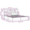 vidaXL Cadre de lit sans matelas blanc 180x200 cm bois massif de pin