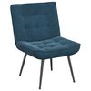 vidaXL Chaise de relaxation avec tabouret Bleu Velours