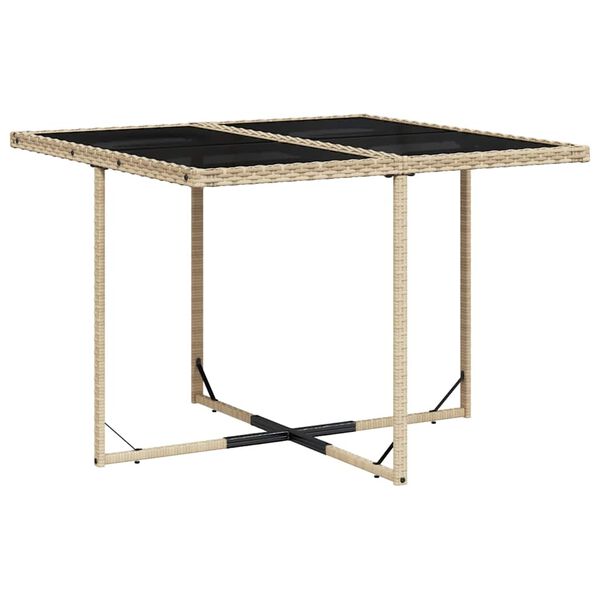 vidaXL Ensemble &agrave; manger de jardin et coussins 9 pcs m&eacute;lange beige