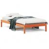 vidaXL Lit de jour sans matelas cire marron 90x200 cm bois pin massif