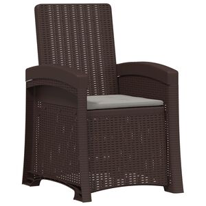 vidaXL Chaise de jardin inclinable imitant le rotin