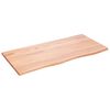 vidaXL Dessus de table marron clair 100x50x2 cm bois ch&ecirc;ne trait&eacute;