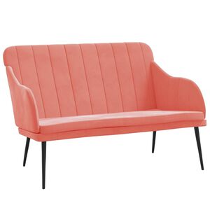vidaXL Banc Rose 110x76x80 cm Velours