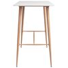 vidaXL Ensemble de bar 5 pcs Blanc et gris