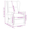 vidaXL Fauteuil inclinable Rouge bordeaux Tissu