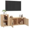 vidaXL Ensemble de meubles TV 2 pcs chêne sonoma bois d'ingénierie