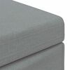 vidaXL Tabouret Gris clair 61 x 41 x 40 cm Tissu et bois stratifi&eacute;