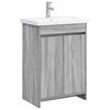vidaXL Ensemble de mobilier de salle de bain Sonoma gris
