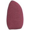 vidaXL Coussin de Dos Bordeaux 160 x 24 x 50 cm tissu