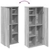 vidaXL Meuble de salle de bain avec porte-rouleau sonoma gris