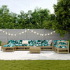 vidaXL Salon de jardin 10 pcs bois de pin impr&eacute;gn&eacute;