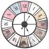 vidaXL Horloge murale vintage avec mouvement &agrave; quartz 60 cm XXL